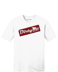 E2 APPAREL White Dirty Mo Media Vintage Team T Shirt