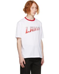 Lanvin White Jersey Logo T Shirt