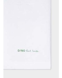 Paul Smith White Large Scale Dino Print Cotton T Shirt