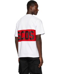 Gcds White Logo Band T Shirt