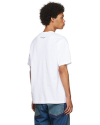 Kenzo White Poppy Short Sleeve T Shirt
