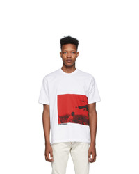DSQUARED2 White Printed Slouch Fit T Shirt