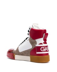 Dolce & Gabbana Dna Panelled High Top Sneakers