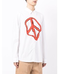 PS Paul Smith Wavy Peace Print Shirt
