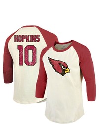 Majestic Threads Deandre Hopkins Creamcardinal Arizona Cardinals Vintage Player Name Number Raglan 34 Sleeve T Shirt At Nordstrom