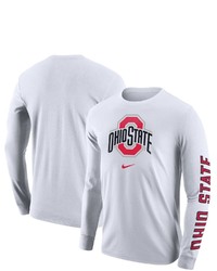 Nike White Ohio State Buckeyes Team Lockup 2 Hit Long Sleeve T Shirt At Nordstrom