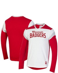 Under Armour Whitered Wisconsin Badgers Iconic Long Sleeve T Shirt