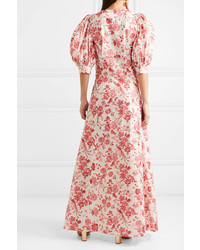 Evi Grintela Chloe Floral Print Cotton Poplin Maxi Dress