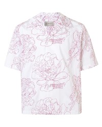 Necessity Sense Bali Flower Embroidery Shirt