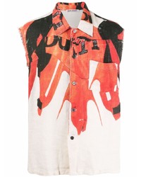 Our Legacy Graphic Print Sleeveless Shirt