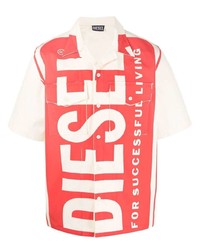 Diesel Logo Print Cotton Shirt