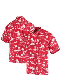 Reyn Spooner Red Los Angeles Angels Vintage Short Sleeve Button Up Shirt At Nordstrom