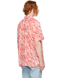 Levi's Red White Stripe Short Sleeve Shirt