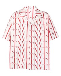 Valentino Vltn Print Short Sleeve Shirt