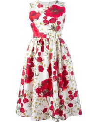 Dolce & Gabbana Daisy And Poppy Print Dress