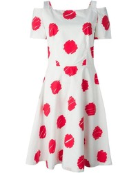 Vivetta Scribbled Dot Print Dress