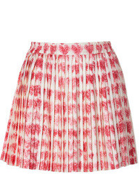 RED Valentino Silk Twill Printed Skirt