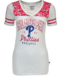5th Ocean Short Sleeve Philadelphia Phillies V Neck T Shirt