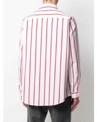 Ami Paris Ami De Coeur Striped Shirt