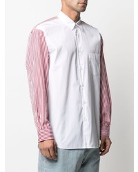 Comme Des Garcons SHIRT Comme Des Garons Shirt Striped Panel Cotton Shirt