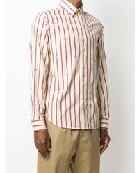 Gucci Double G Vertical Stripe Shirt