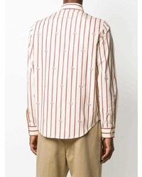 Gucci Double G Vertical Stripe Shirt