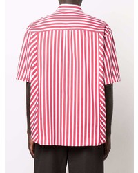 Etro Panelled Striped Short Sleeve Shirt