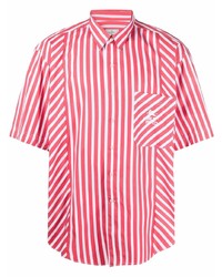 Etro Panelled Striped Short Sleeve Shirt