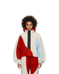 White and Red Windbreaker