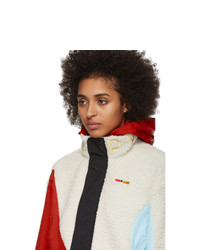 Reebok by Pyer Moss Off White And Red Collection 3 Hooded Windbreaker