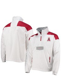 Columbia White Alabama Crimson Tide Santa Ana Anorak Quarter Zip Jacket