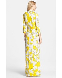 Diane von Furstenberg Abigail Floral Print Silk Wrap Dress