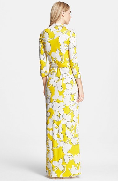 Diane Von Furstenberg Abigail Floral Print Silk Wrap Dress, $598 ...