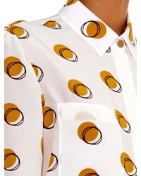 Fendi Circle Print Silk Shirt