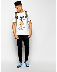 Lazy Oaf T Shirt With Pizza Death Print, $73 | Asos | Lookastic