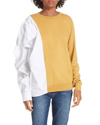 White and Yellow Sweatshirt
