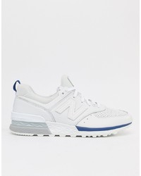 New Balance 574 Sport Trainers In White Ms574blw