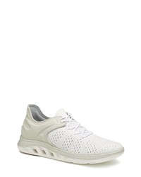 Johnston & Murphy Activate Sneaker In White Knitoff White Lycra At Nordstrom