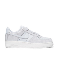 Nike Air Force 1 07 Metallic Suede And Leather Sneakers