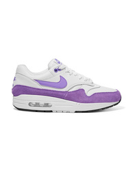 Nike Air Max 1 Leather Suede And Mesh Sneakers
