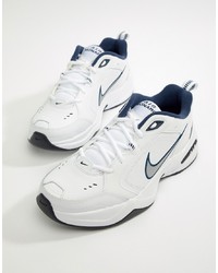 Nike Air Monarch Trainers In White 415445 102