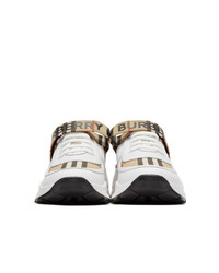 Burberry Beige Check Ronnie Sneakers