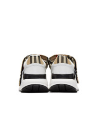 Burberry Beige Check Ronnie Sneakers
