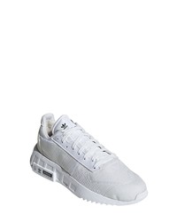 adidas Earth Runner Primeblue Sneaker In Whitewhiteblack At Nordstrom