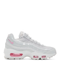 Nike Grey And Pink Air Max 95 Se Sneakers