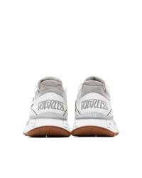 Versace Grey And White Trigreca Sneakers