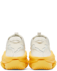 Pyer Moss Grey Yellow Scult Sneakers