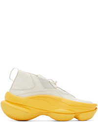 Pyer Moss Grey Yellow Scult Sneakers