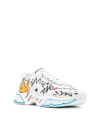 Dolce & Gabbana Hand Painted Daymaster Sneakers