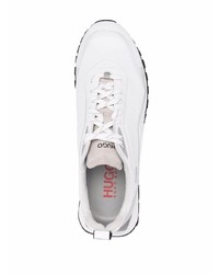 Hugo Leather Panelled Sneakers